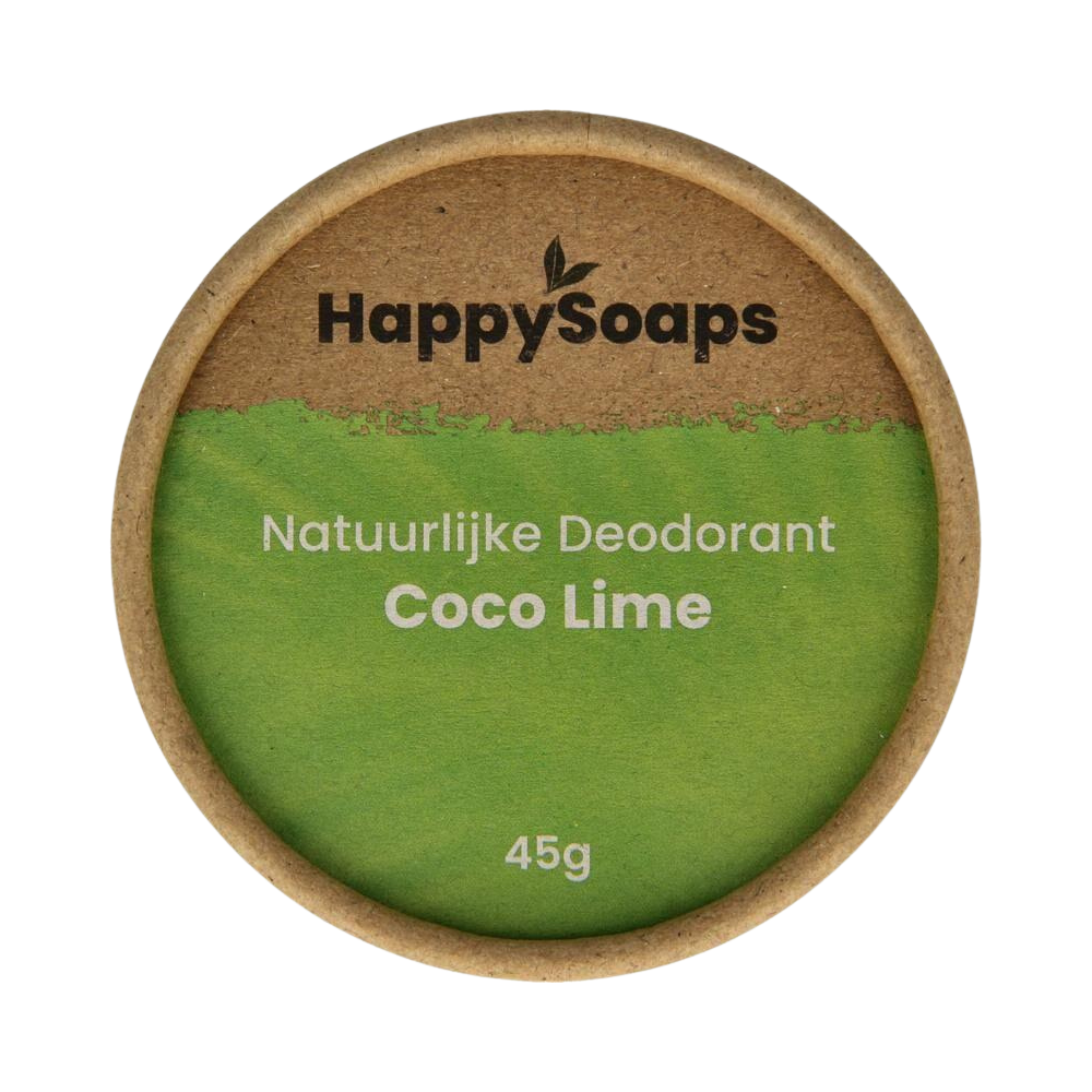 Verwijder nare en vervelende geurtjes - krijg het gevoel en de geur van de zomer onder je oksels! De HappySoaps Deo Kokos Limoen is een natuurlijke deodorant met een heerlijke speelse geur. Onmisbaar voor positivo's, energieke mensen en all round happy people!
