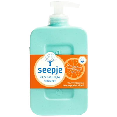 Seepje Handzeep Versgeperste Sinaasappel maakt je handen natuurlijk schoon en is zacht | Vegan | 300ml | 100% natuurlijk en verkrijgbaar @ OrganicPeople
