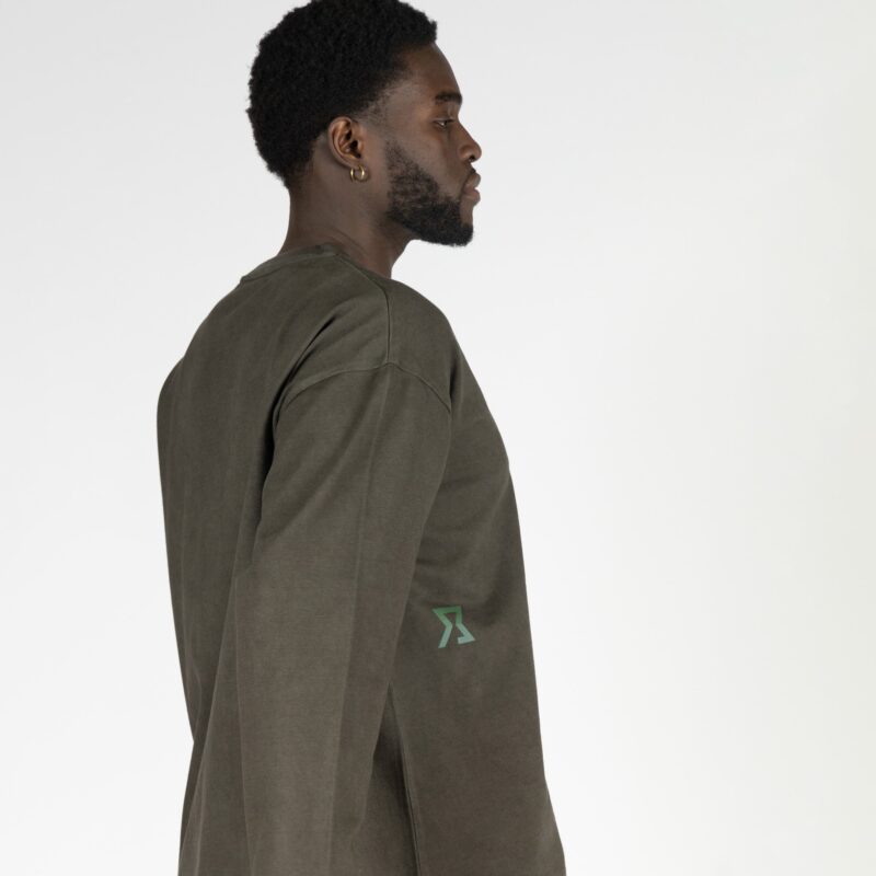 Achilles and the Tortoise Long Sleeve Tee Forest Green - Afbeelding 2
