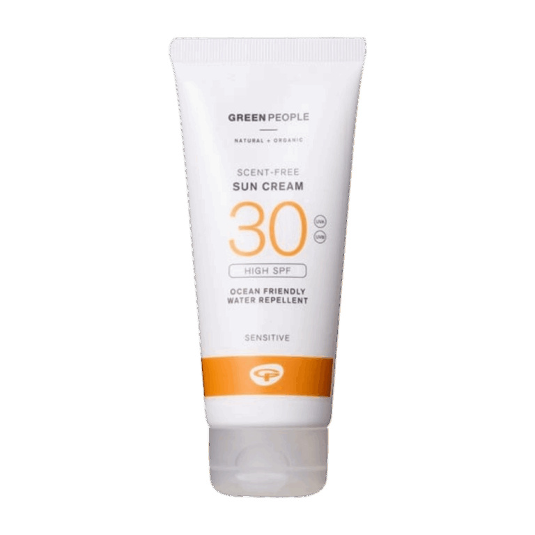 Green People Zonnebrand Parfumvrij SPF30 | Natuurlijke parfum-vrije vegan zonnebrandcrème SPF30 voor elk huidtype, ook de gevoelige huid