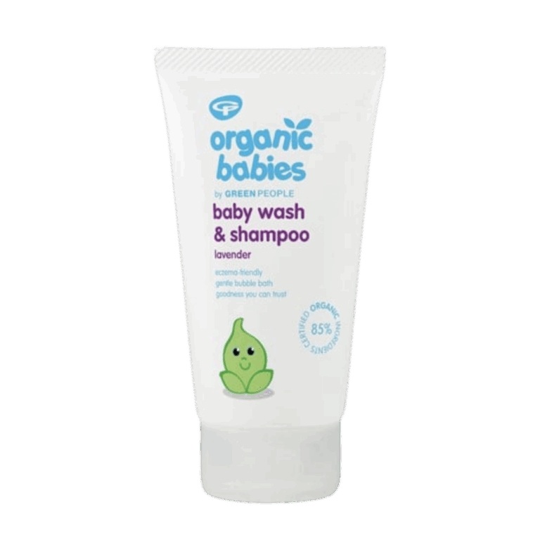Green People Baby Wash & Shampoo Lavendel | Zachte baby wash met lavendel voor lichaam & haar | Natuurlijke shampoo | 0-3 maanden en 3 maanden+