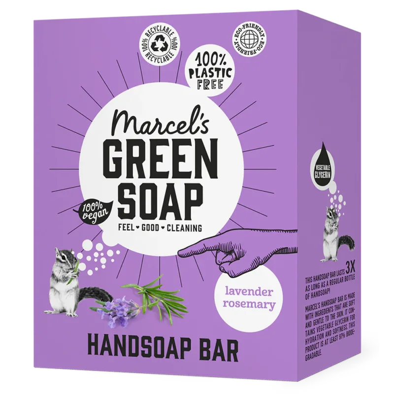 Marcel's Green Soap Handzeep Bar Lavendel & Rozemarijn