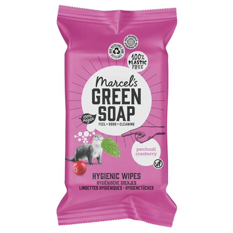 Marcel's Green Soap Hygiënische Schoonmaakdoekjes Patchouli & Cranberry