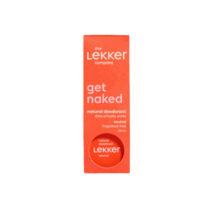 Op zoek naar een natuurlijke deodorant zonder parfum? Deze neutrale deodorantcrème van The Lekker Company Neutraal is 100% natuurlijk, volledig parfumvrij en bevat geen allergenen. Ideaal voor de gevoelige huid of als je liever geen geurlaagje op je huid draagt.