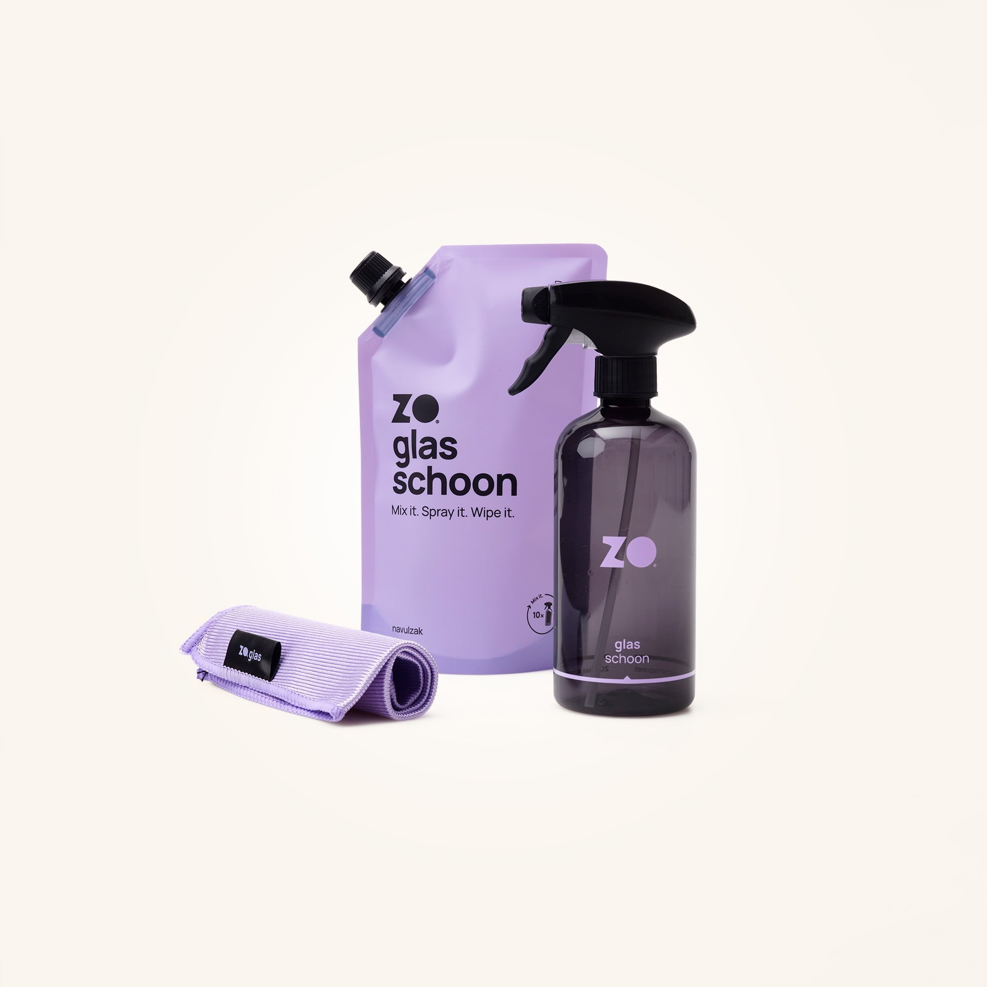 ZO glas schoon startpakket