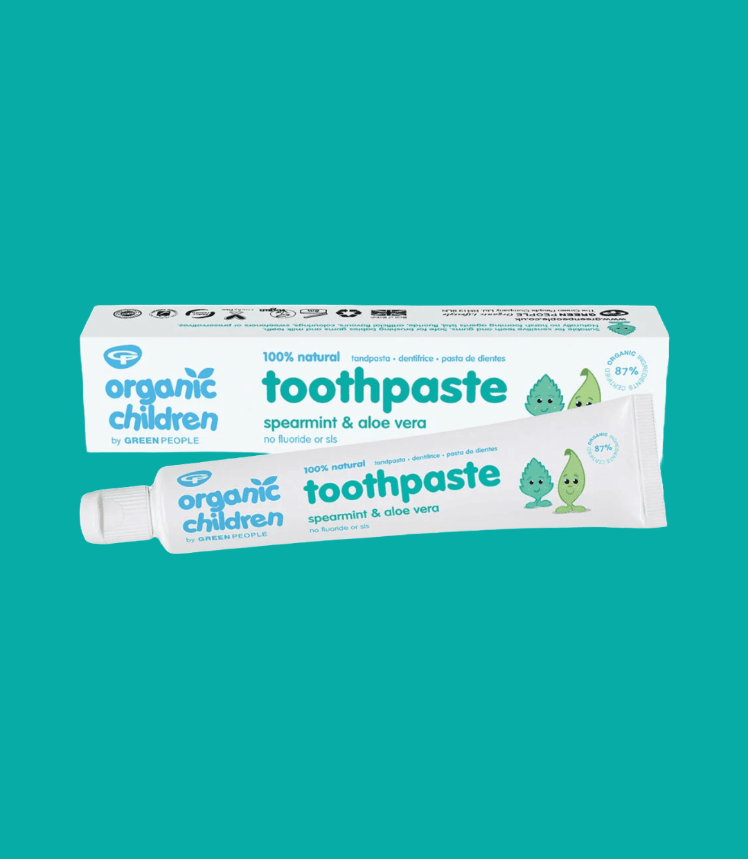 Green People Organic Children Spearmint & Aloë Vera Tandpasta