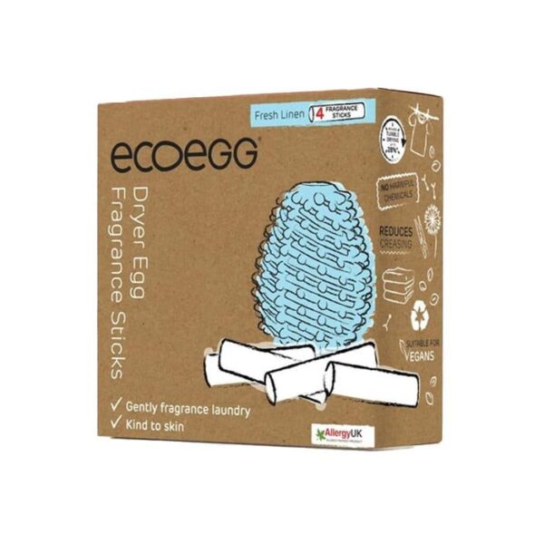 Ecoegg Navulling Wasdrogerballen 4stuks - Geur Fresh Linen