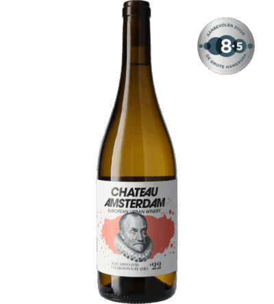 Chateau Amsterdam - Macabeo - Chardonnay - 8.5 Hamersma Bekroond | Chateau Amsterdam Macabeo (ES) + Chardonnay (DE) '22