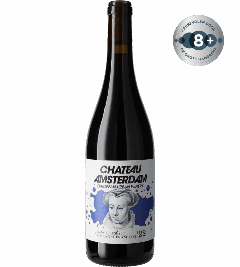 Chateau Amsterdam - Sangiovese-Cabernet Franc - 8+ Hamersma | Chateau Amsterdam Sangiovese (IT) + Cabernet Franc (FR) '22