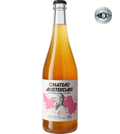 Chateau Amsterdam - Moscatel (ES) - Pet Nat -Sparkling - 8.5 Hamersma | Chateau Amsterdam Moscatel (ES) + Pétillant Naturel '22
