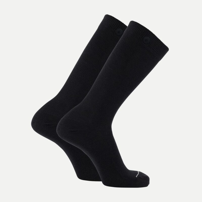Qnoop Long Socks New York Black | Knoop je sokken aan elkaar en je raakt er nooit meer een kwijt bij het wassen | Black | Extra lang!