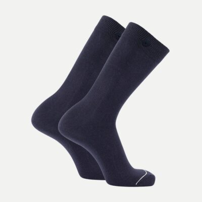 Qnoop Long Socks New York Navy | Knoop je sokken aan elkaar en je raakt er nooit meer een kwijt bij het wassen | Navy | Extra lang!