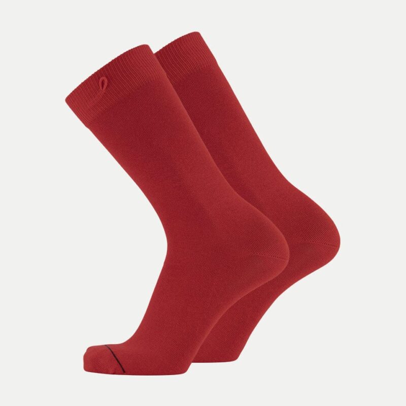 Qnoop Solid Socks Red - Afbeelding 3
