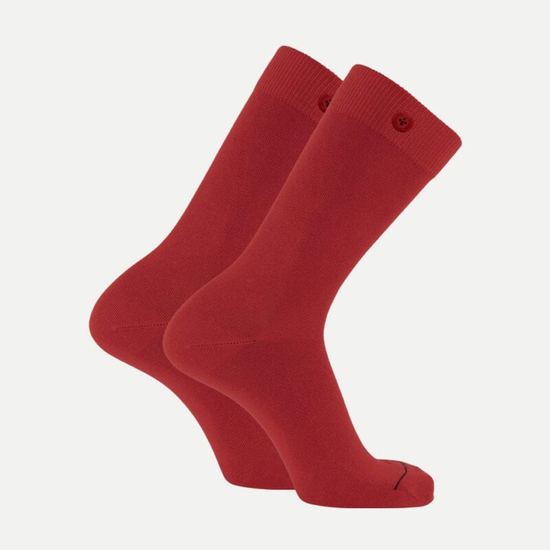 Qnoop Solid Socks Red | Knoop je sokken aan elkaar en je raakt er nooit meer een kwijt bij het wassen | Rood is altijd goed!