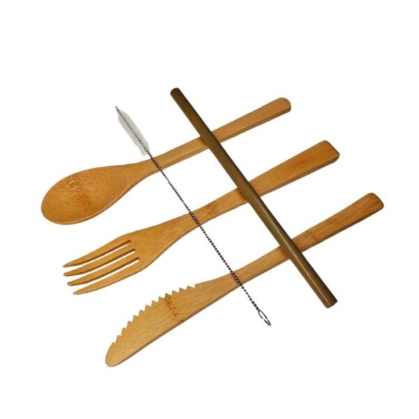 Ecoluba Bamboe Bestekset 5-delig