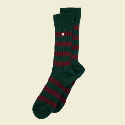 Alfredo Gonzales Merino Cosy Rib Stripes Army