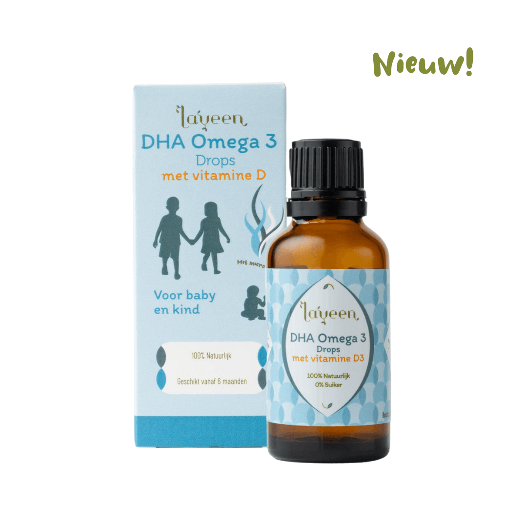 Productfoto van de DHA Omega 3 Druppels van Laveen.