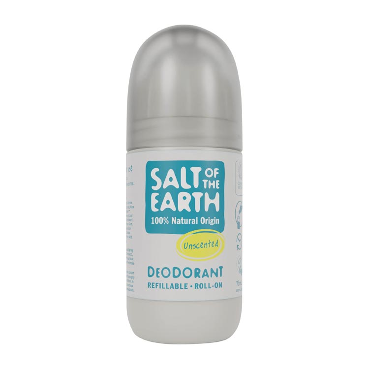 Ontdek de betrouwbare werking van Salt of the Earth's uniseks ongeparfumeerde deodorantroller, zorgvuldig ontworpen om betrouwbare bescherming te bieden tegen lichaamsgeur. De Salt of the Earth Unscented Deodorant Roll-On is gemaakt van 100% natuurlijke ingrediënten, biedt deze roll-on een milde maar effectieve oplossing voor dagelijkse frisheid.