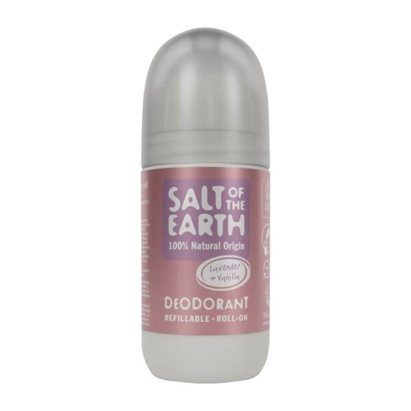 Geparfumeerd met een uitgebalanceerde mix van lavendel, vanille en plantenextracten, biedt de Lavendel & Vanille Deodorant Roll-On van Salt of the Earth betrouwbare bescherming tegen lichaamsgeur. Gemaakt met 100% natuurlijke ingrediënten, waaronder verzachtende aloë vera en magnesium, zorgt het voor een milde verzorging van je huid.