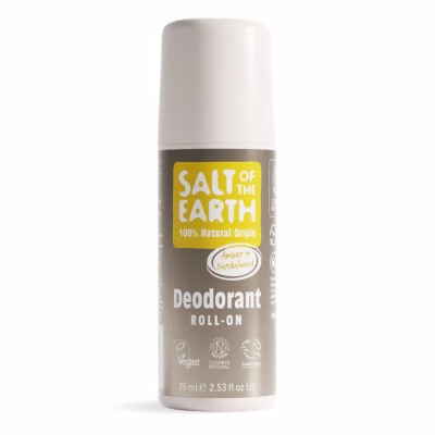 Salt of the Earth Amber en Sandelhout Natuurlijke Deodorant Roll-On | Ervaar betrouwbare bescherming, de hele dag door | Amber en Sandelhout | 100% natuurlijk