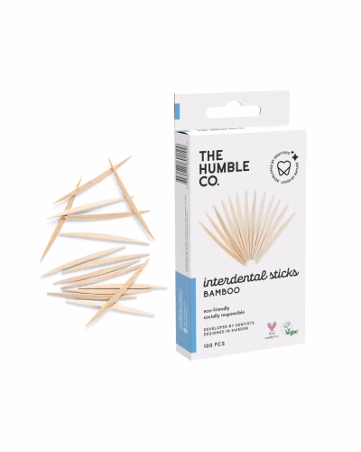 The Humble Co. Bamboe Tandenstokers | Om de mondverzorging compleet te maken is het belangrijk om naast te poetsen ook vuil te verwijderen | Tandenstoker!
