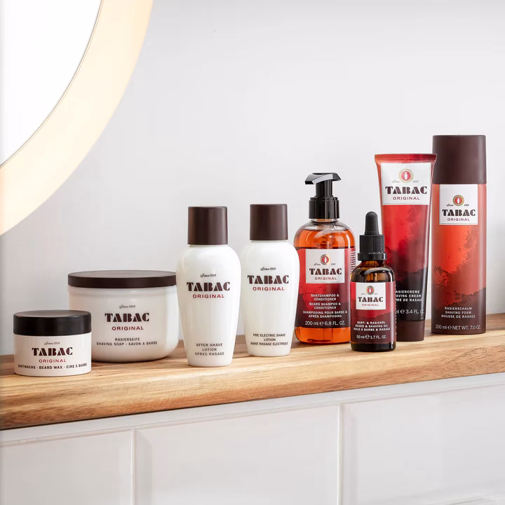 TABAC ORIGINAL Scheerschuim voor snel en gemakkelijk scheren. De baardharen worden zachter gemaakt, waardoor het mesje soepeltjes over de huid kan glijden!