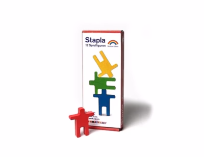 Neue Freunde STAPLA Speelfiguren Rainbow | De poppetjes zijn eenvoudig vormgegeven en speciaal ontworpen voor de handen van peuters!
