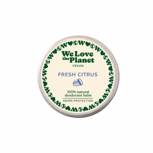 De Fresh Citrus geur is de meest populaire geur van We Love The Planet. Een echte verfrissende unisex DEO BALM | Basis = pure citrusfruitoliën en kruiden.