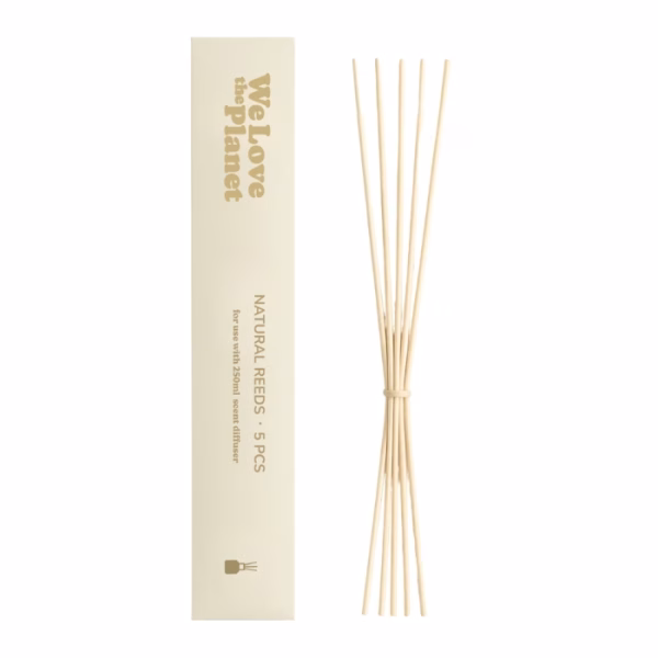 Deze geurstokjes passen perfect bij de 100ml en 250ml diffusers van We Love The Planet | De 100% natuurlijke geurolie in de diffuser goed verspreid wordt | Voor 250ml