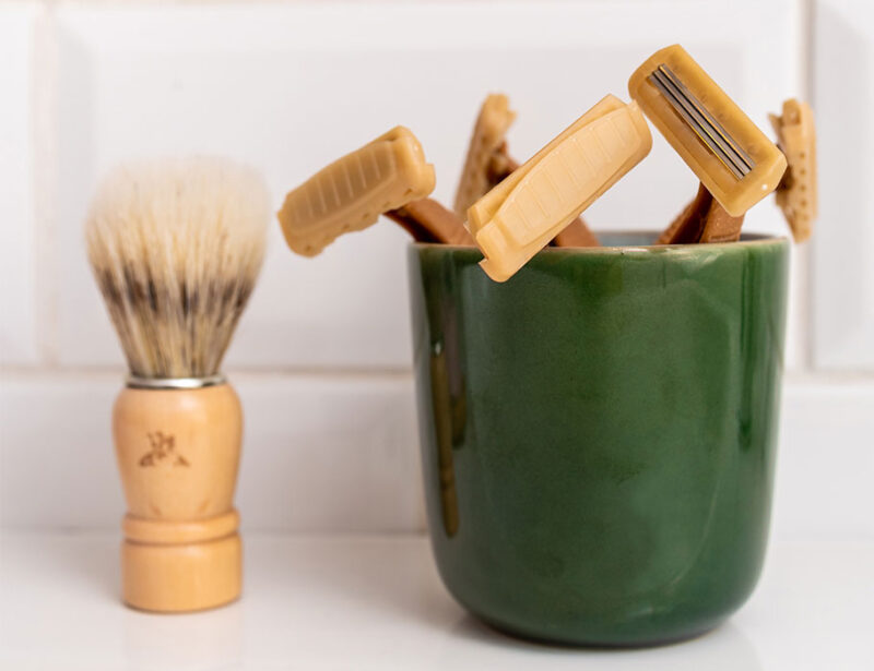 Bamboovement Scheermesjes Biocomposiet 5 stuks | Duurzame scheermesjes gemaakt van biocomposiet. Dit is een materiaal wordt gemaakt van restproducten!