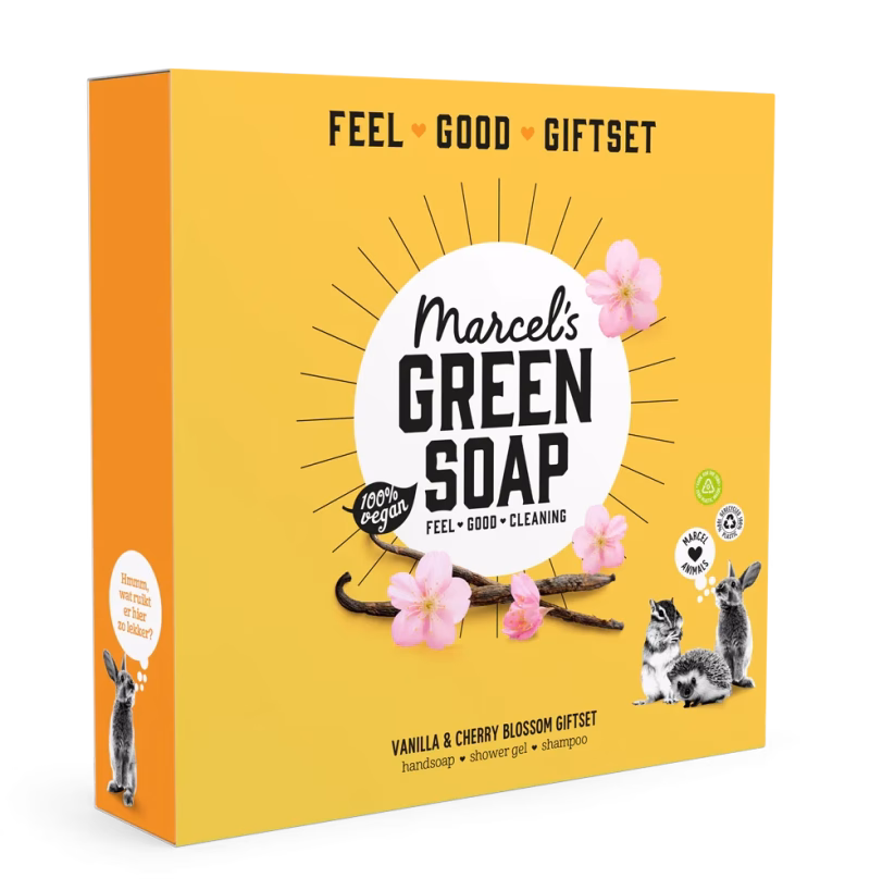 Marcel's Green Soap Gift Sets: een Feel Good cadeau dat verantwoord én verrassend is! In de drie meest iconische geuren van Marcel!