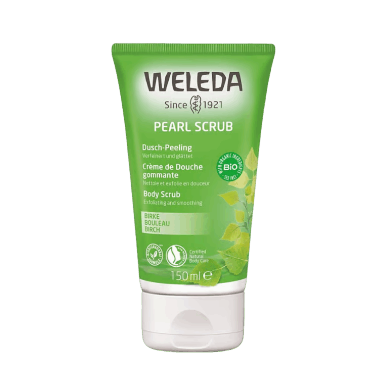 Weleda Berken Body Scrub | Milde bio afbreekbare peeling | Verfijnt het huidbeeld | De huid wordt zijdezacht en zichtbaar gladder
