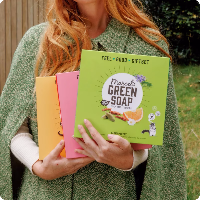 Marcel's Green Soap Giftsets: een Feel Good cadeau dat verantwoord én verrassend is! In de drie meest iconische geuren van Marcel!