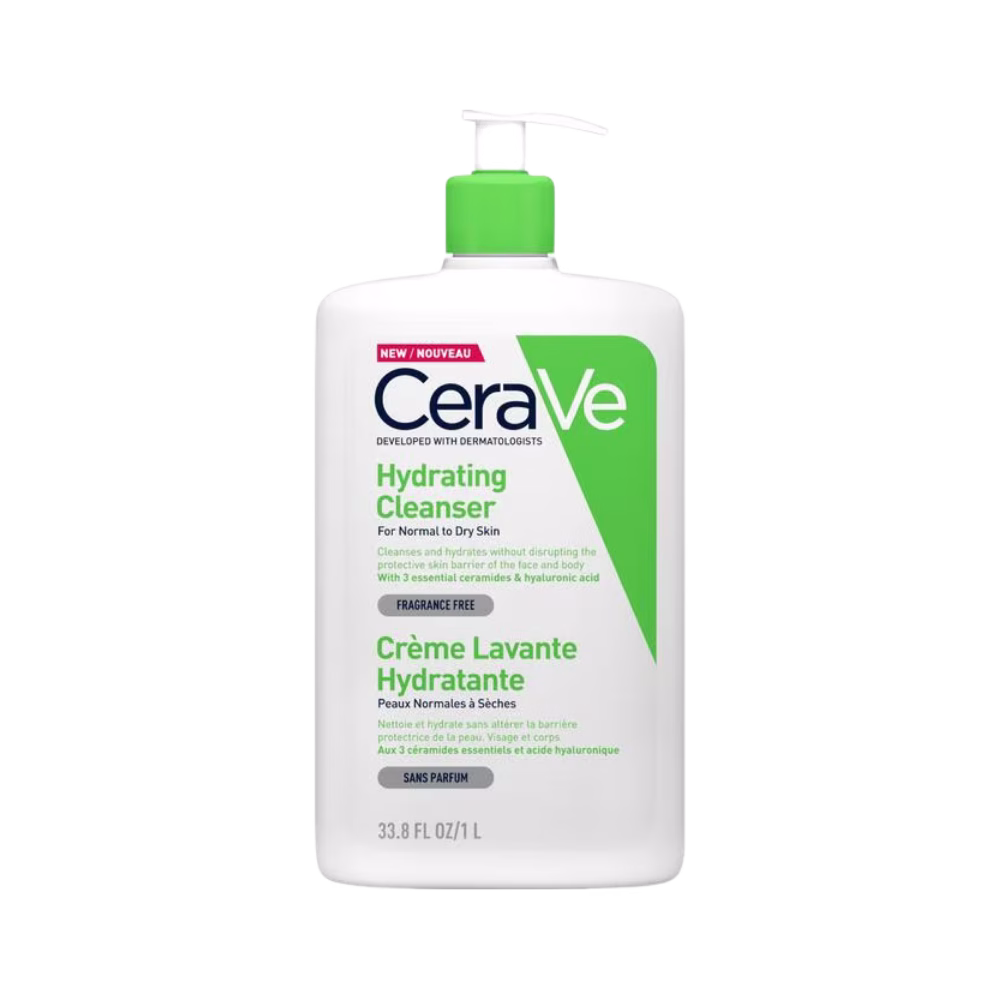 Reinig je huid grondig en mild met CeraVe Hydraterende Cleanser 1000ml. Deze grote navulflacon is speciaal ontwikkeld om vuil, make-up en overtollig talg effectief te verwijderen, terwijl de huidbarrière wordt beschermd. Verrijkt met ceramiden en hyaluronzuur voor een zachte, gehydrateerde huid. Ideaal voor dagelijks gebruik en voor het navullen van kleinere flessen.