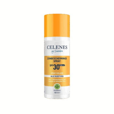 Bescherm je huid snel en effectief tegen de zon met Celenes by Sweden Herbal Zonbeschermingsspray SPF30+ 150ml. Deze lichte, snel absorberende spray biedt zeer hoge bescherming tegen UVA- en UVB-stralen en is verrijkt met plantaardige ingrediënten die de huid hydrateren en kalmeren. Ideaal voor dagelijks gebruik en geschikt voor alle huidtypes.