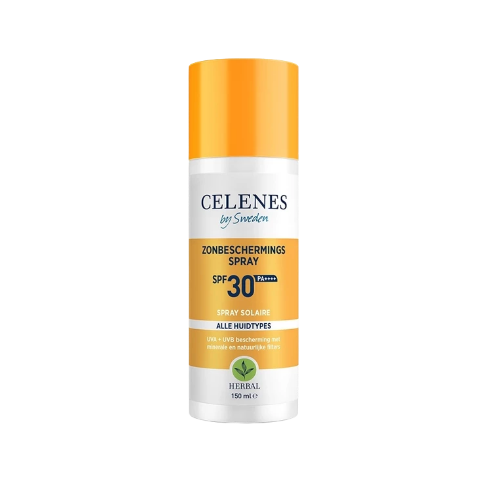 Bescherm je huid snel en effectief tegen de zon met Celenes by Sweden Herbal Zonbeschermingsspray SPF30+ 150ml. Deze lichte, snel absorberende spray biedt zeer hoge bescherming tegen UVA- en UVB-stralen en is verrijkt met plantaardige ingrediënten die de huid hydrateren en kalmeren. Ideaal voor dagelijks gebruik en geschikt voor alle huidtypes.