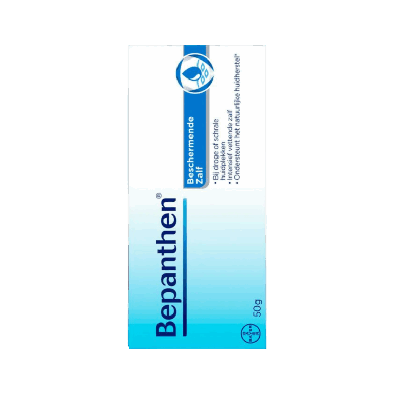 Bescherm en verzorg de gevoelige huid met Bepanthen Beschermende Zalf 50g. Deze zalf vormt een beschermende laag op de huid, ondersteunt het herstel van de huidbarrière en voorkomt irritatie door invloeden van buitenaf. Ideaal voor gebruik bij droge, geïrriteerde of kwetsbare huidzones.
