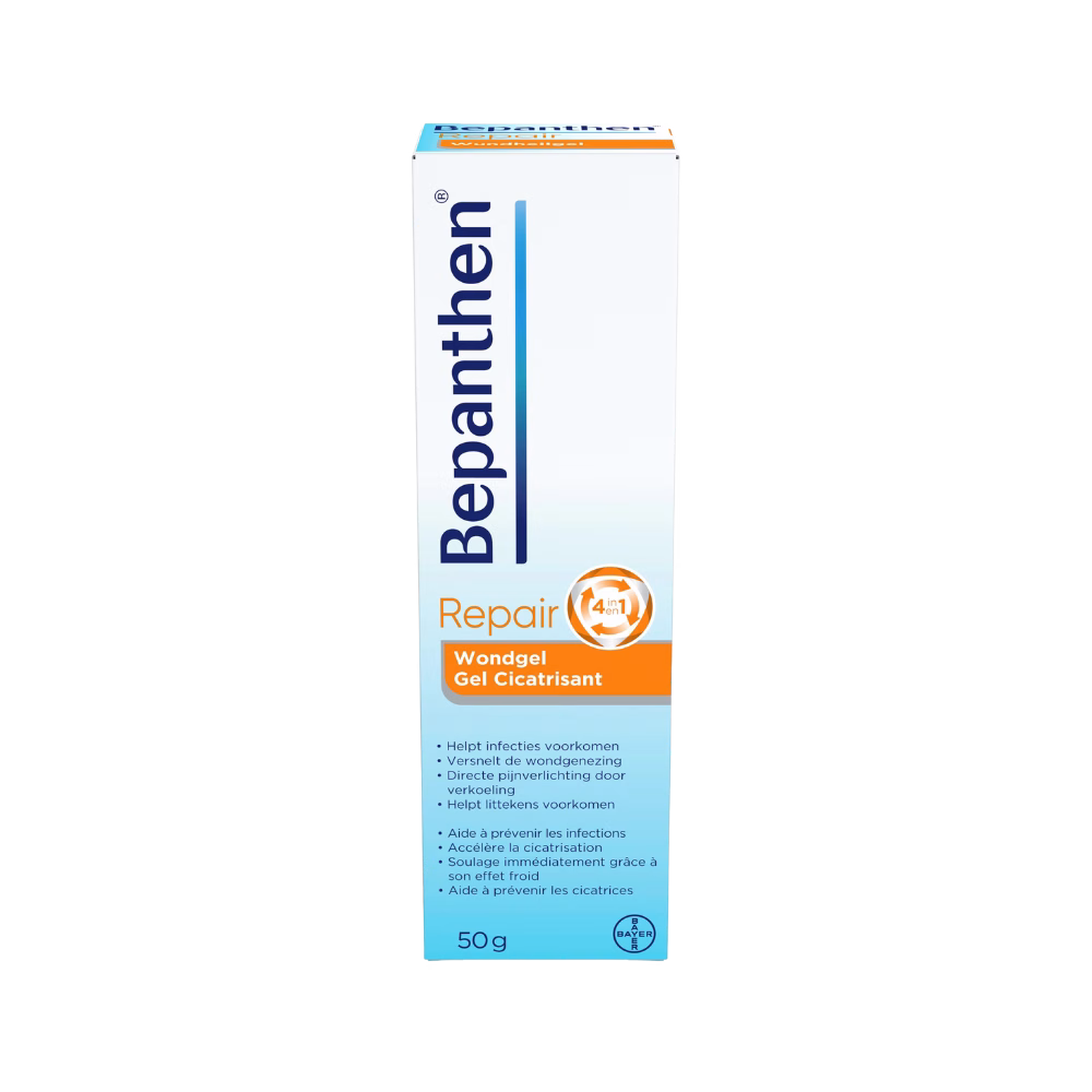 Versnel het herstel van kleine wondjes met Bepanthen Wondgel 50g. Deze gel verkoelt direct, helpt infecties voorkomen en ondersteunt het natuurlijke genezingsproces van de huid.