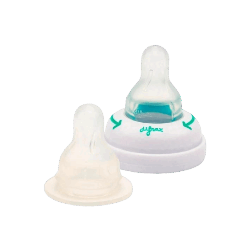 De Difrax 1-2-3 Ring met XS Doseerspeen is speciaal ontwikkeld voor baby’s die extra kleine en gecontroleerde voeding nodig hebben. Dankzij de unieke doseerspeen en de verstelbare 1-2-3 ring kun je eenvoudig bepalen hoeveel voeding er door de speen stroomt. Ideaal voor het opbouwen van voedingen of bij medische noodzaak waarbij exact doseren belangrijk is.
