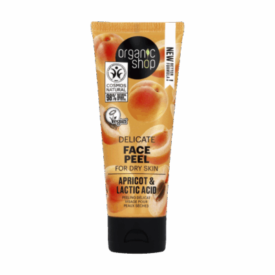 Verwen je huid met de Organic Shop Delicate Gezichtspeeling Abrikoos en Melkzuur 75ml. Deze zachte peeling verwijdert dode huidcellen, hydrateert en voedt de huid intensief. De combinatie van abrikoos en melkzuur zorgt voor een gladde, stralende teint zonder de huid te irriteren, ideaal voor de gevoelige en droge huid.