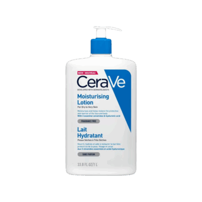 Hydrateer en verzorg je huid intensief met CeraVe Hydraterende Melk 473ml of 1000ml. Deze lichte, snel absorberende moisturizer is speciaal ontwikkeld voor de droge tot normale huid en helpt de huidbarrière te herstellen en te beschermen. Verrijkt met ceramiden en hyaluronzuur voor een zachte, soepel en comfortabel aanvoelende huid. | 1000ml