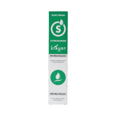 Zorg dat je littekens zo mooi mogelijk genezen met Staudt Littekencrème (40 ml). Deze crème combineert siliconen met natuurlijke, voedende ingrediënten!