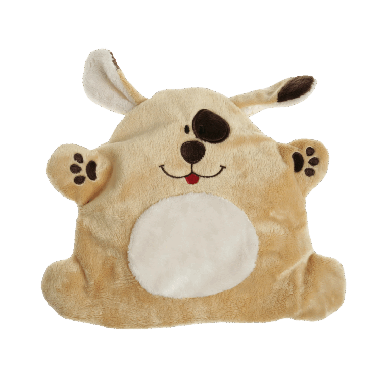 Geef je kindje warmte, geborgenheid en ontspanning met de Cherry Belly Baby Warmteknuffel Hond. Deze zachte knuffel is meer dan alleen een vriendje: hij bevat een uitneembaar kersenpitkussen dat eenvoudig opgewarmd kan worden in de magnetron. Perfect om je kleintje rust en troost te bieden tijdens het slapen of bij buikkrampjes.