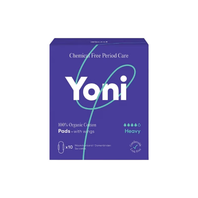 Ervaar ultieme bescherming tijdens zware menstruatiedagen met het Yoni Maandverband Heavy met Vleugels (10 stuks) | Betrouwbare absorptie en extra zekerheid