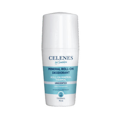 Houd je oksels fris en verzorgd met de Celenes Thermal Deoroller Ongeparfumeerd 75ml, speciaal ontwikkeld voor gevoelige huidtypes. Deze zachte roll-on neutraliseert geurtjes en verzorgt de huid met thermale mineralen, volledig zonder toegevoegde geuren of agressieve chemicaliën. Perfect voor dagelijks gebruik voor wie een pure, milde deodorant wil.