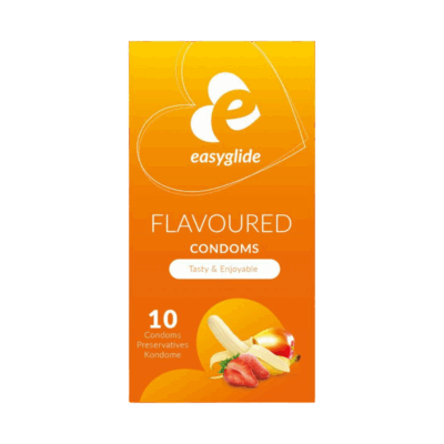 Voeg plezier en variatie toe aan je intieme momenten met Easyglide Condooms Flavoured. Deze condooms combineren betrouwbare bescherming met heerlijke smaken, zodat jullie veilige seks nog leuker en smaakvoller wordt. Perfect voor koppels die naast veiligheid ook voor sensatie willen gaan | 10 stuks