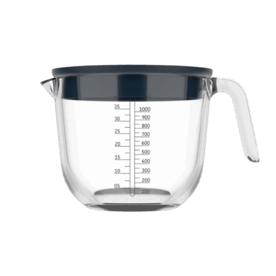 De Mepal Maatbeker met Deksel Chef It is dé must-have voor wie graag precies werkt in de keuken. Dankzij de duidelijke maataanduiding en het handige deksel kun je ingrediënten nauwkeurig afmeten, bewaren of meenemen zonder te morsen. Verkrijgbaar in twee praktische formaten (500 ml en 1000 ml) en drie stijlvolle kleuren: Nordic Blue 1000ml