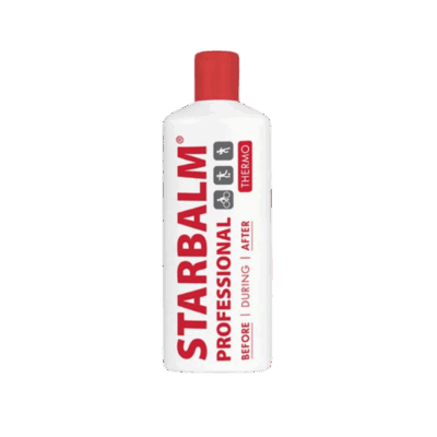 Starbalm Professional Massagecrème Rood/Thermo 500ml biedt intensieve warmte en ontspanning voor vermoeide of gespannen spieren. Ideaal voor gebruik bij massages, sport of therapeutische toepassingen, zodat spieren sneller herstellen en spanning vermindert.