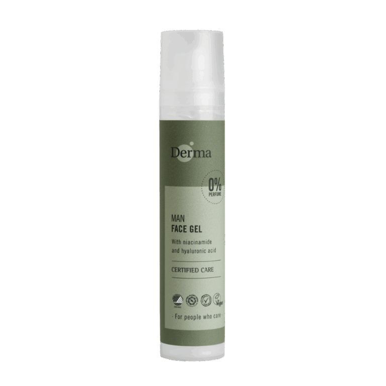 Derma Man Face Gel 50ml is een lichte, niet-vette gezichtsverzorging speciaal ontwikkeld voor mannen. De formule met biologische aloë vera, vitamine E en glycerine hydrateert intensief en kalmeert de huid zonder te glimmen. Ideaal voor dagelijks gebruik – ook na het scheren.