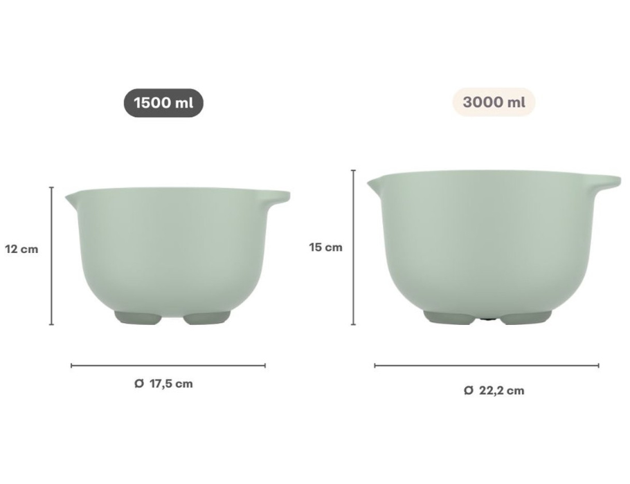 De Mepal Beslagkom Chef It is ideaal voor zowel de beginnende als de ervaren thuisbakker. Dankzij de ruime inhoud van 1,5L tot 3L kun je eenvoudig deeg, beslag of salades mengen en bewaren. Verkrijgbaar in de stijlvolle kleuren | Nordic Sage